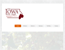 Tablet Screenshot of iowawinetrail.com